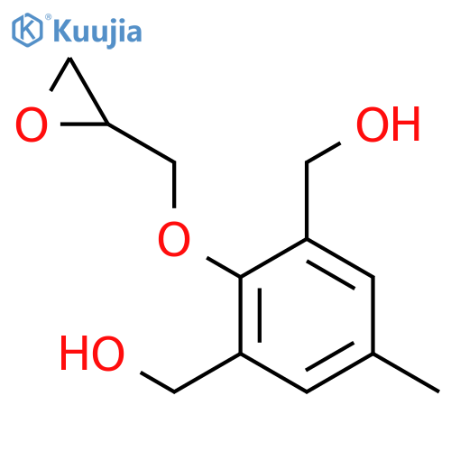 1,3-Benzenedimethanol, 5-methyl-2-(oxiranylmethoxy)- structure