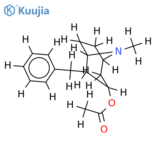 3-acetoxy-2-benzyl-8-methyl-nortropane structure