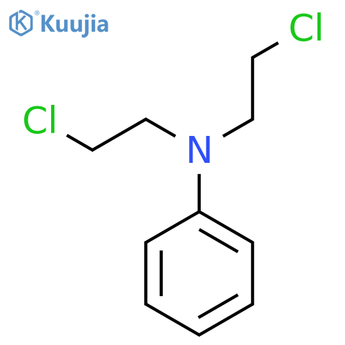 N,N-Bis(2-chloroethyl)aniline structure