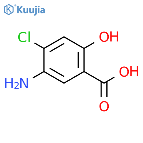5-Amino-4-chlorosalicylicacid structure