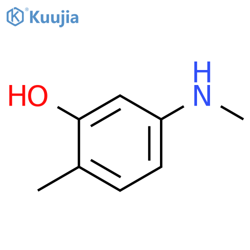2-Methyl-5-methylamino-phenol structure