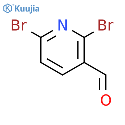2,6-dibromopyridine-3-carbaldehyde structure