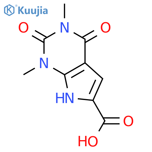 1,3-dimethyl-2,4-dioxo-1H,2H,3H,4H,7H-pyrrolo2,3-dpyrimidine-6-carboxylic acid structure
