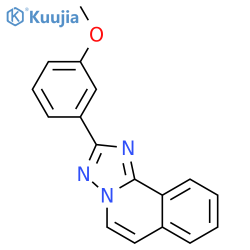 2-(3-methoxyphenyl)[1,2,4]triazolo[5,1-a]isoquinoline structure