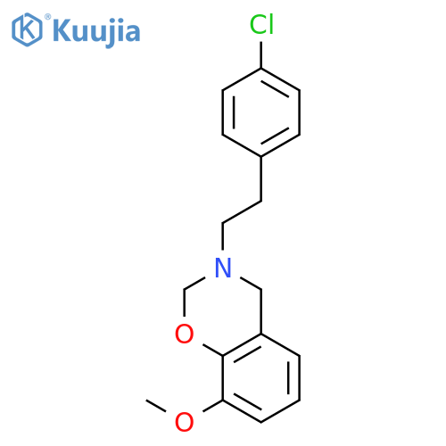 3-[2-(4-chlorophenyl)ethyl]-8-methoxy-3,4-dihydro-2H-1,3-benzoxazine structure