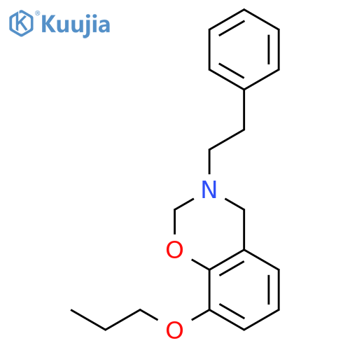 3-(2-phenylethyl)-8-propoxy-3,4-dihydro-2H-1,3-benzoxazine structure