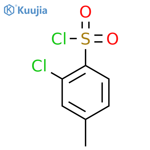 2-Chloro-4-methylbenzene-1-sulfonyl chloride structure