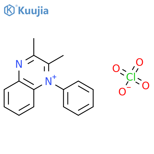 QUINOXALINIUM, 2,3-DIMETHYL-1-PHENYL-, PERCHLORATE structure