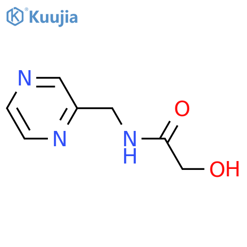 2-hydroxy-N-(2-pyrazinylmethyl)-Acetamide structure