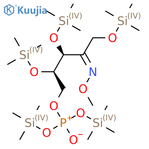 (Z,3S,4R)-N-Methoxy-5-[oxido-bis(trimethylsilyloxy)phosphaniumyl]oxy-1,3,4-tris(trimethylsilyloxy)pentan-2-imine structure