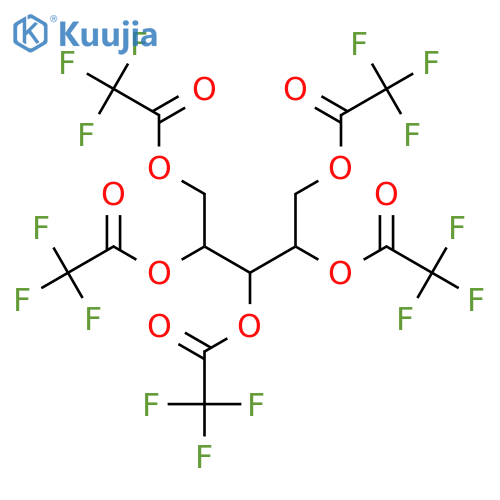 2,3,4,5-Tetrakis[(2,2,2-trifluoroacetyl)oxy]pentyl 2,2,2-trifluoroacetate structure