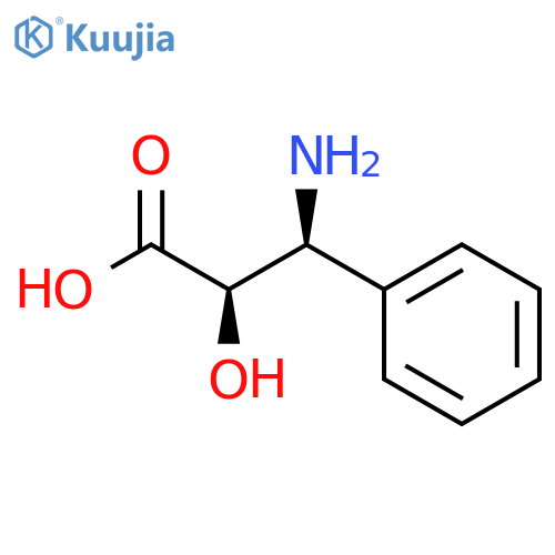 (2R,3S)-3-amino-2-hydroxy-3-phenylpropanoic acid structure