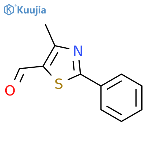 4-Methyl-2-phenyl-1,3-thiazole-5-carbaldehyde structure