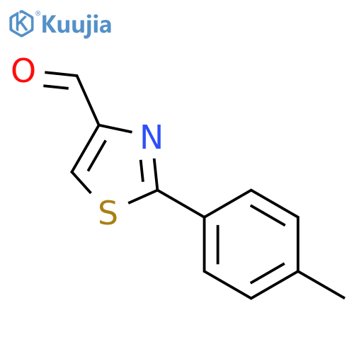 2-p-tolylthiazole-4-carbaldehyde structure