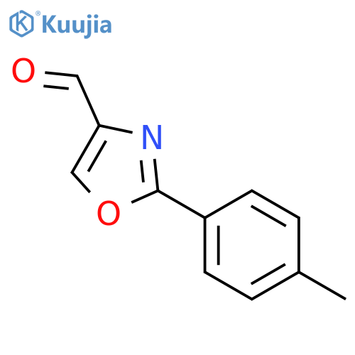 2-(4-methylphenyl)-1,3-oxazole-4-carbaldehyde structure