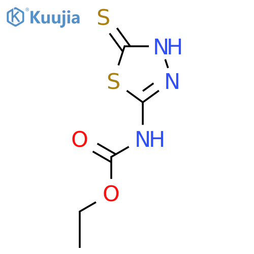ethyl N-(5-sulfanyl-1,3,4-thiadiazol-2-yl)carbamate structure
