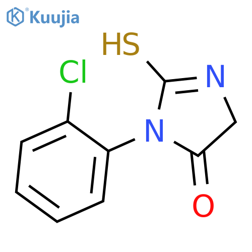 1-(2-Chlorophenyl)-2-sulfanyl-4,5-dihydro-1H-imidazol-5-one structure