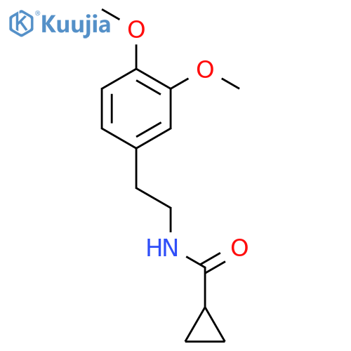 N-[2-(3,4-dimethoxyphenyl)ethyl]cyclopropanecarboxamide structure