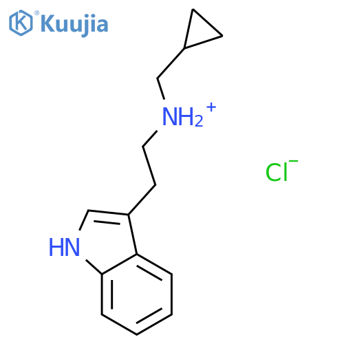N-(cyclopropylmethyl)-2-(1H-indol-3-yl)ethan-1-amine hydrochloride structure