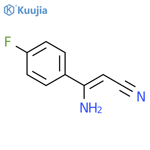 (Z)-3-Amino-3-(4-fluoro-phenyl)-acrylonitrile structure