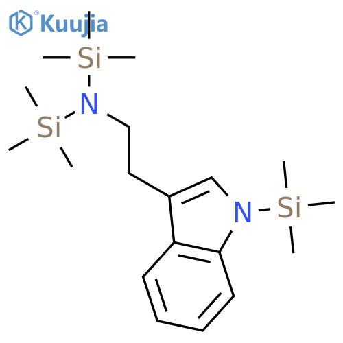 1H-INDOLE-3-ETHANAMINE, N,N,1-TRIS(TRIMETHYLSILYL)- structure