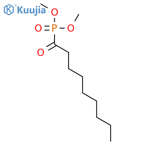 PHOSPHONIC ACID, (1-OXONONYL)-, DIMETHYL ESTER structure