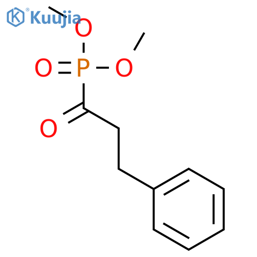 Phosphonic acid, (1-oxo-3-phenylpropyl)-, dimethyl ester structure
