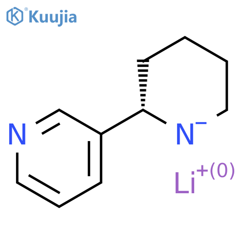 Lithium;3-[(2S)-piperidin-1-id-2-yl]pyridine structure