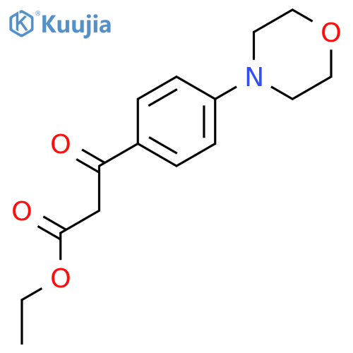 Ethyl 3-(4-morpholinophenyl)-3-oxopropanoate structure