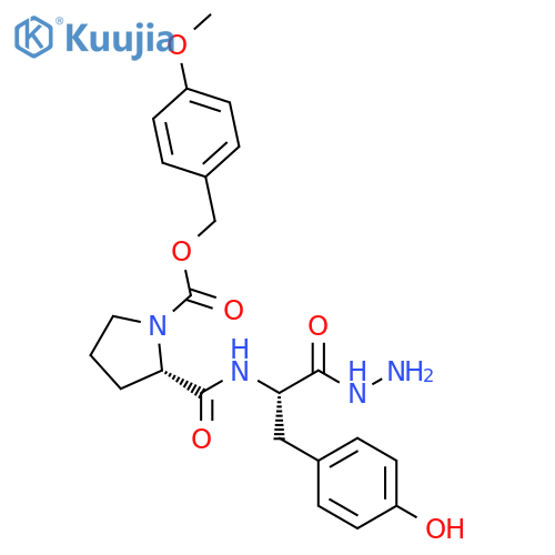 L-Tyrosine, N-[1-[[(4-methoxyphenyl)methoxy]carbonyl]-L-prolyl]-, hydrazide (9CI) structure