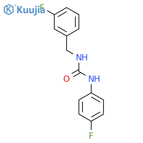 Urea, N-(4-fluorophenyl)-N'-[(3-fluorophenyl)methyl]- structure