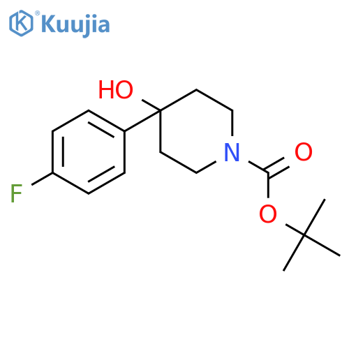 1-BOC-4-(4-fluorophenyl)-4-hydroxypiperidine structure