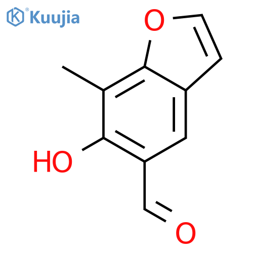 5-BENZOFURANCARBOXALDEHYDE, 6-HYDROXY-7-METHYL- structure