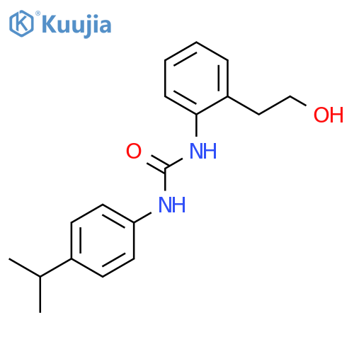 Urea, N-[2-(2-hydroxyethyl)phenyl]-N'-[4-(1-methylethyl)phenyl]- structure