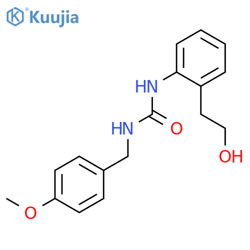 Urea, N-[2-(2-hydroxyethyl)phenyl]-N'-[(4-methoxyphenyl)methyl]- structure