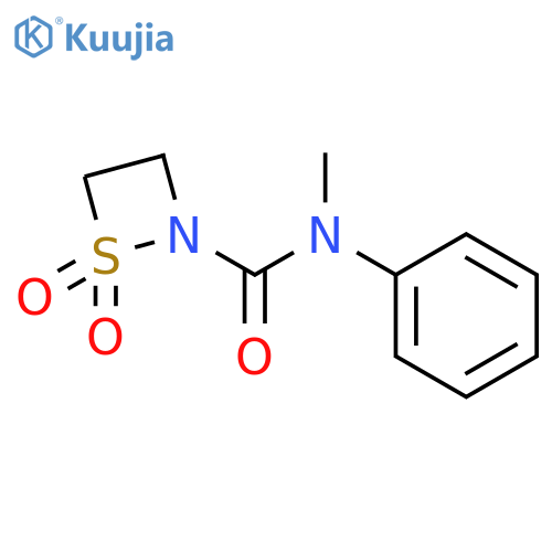 1,2-THIAZETIDINE-2-CARBOXAMIDE, N-METHYL-N-PHENYL-, 1,1-DIOXIDE structure