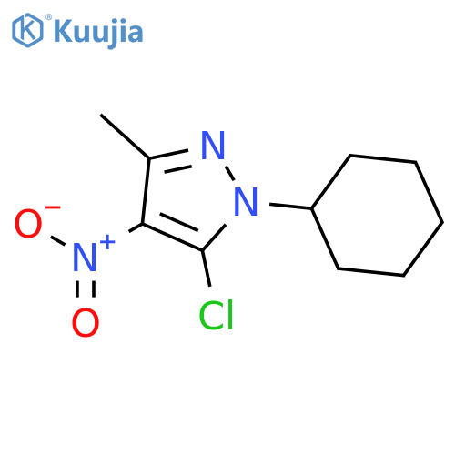 1H-PYRAZOLE, 5-CHLORO-1-CYCLOHEXYL-3-METHYL-4-NITRO- structure