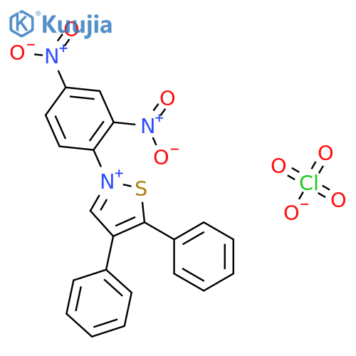 Isothiazolium, 2-(2,4-dinitrophenyl)-4,5-diphenyl-, perchlorate structure