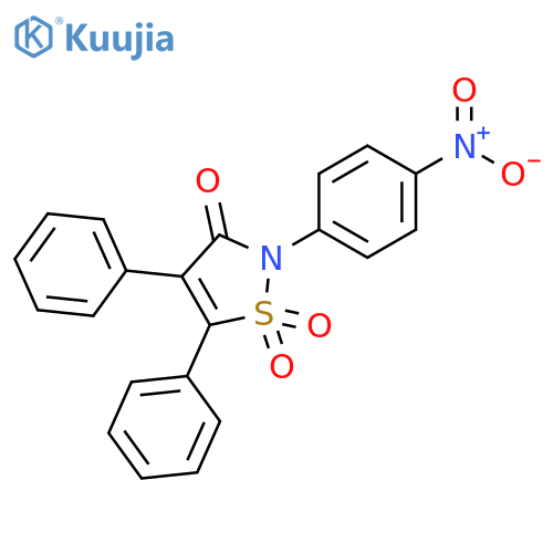 3(2H)-Isothiazolone, 2-(4-nitrophenyl)-4,5-diphenyl-, 1,1-dioxide structure