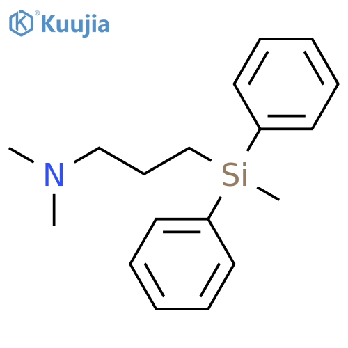 1-Propanamine, N,N-dimethyl-3-(methyldiphenylsilyl)- structure