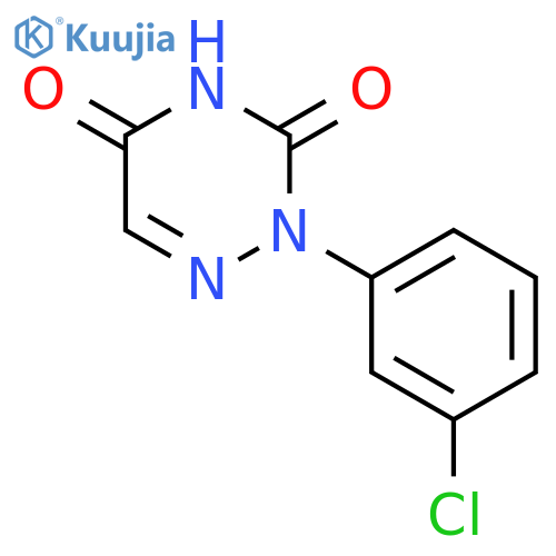 1,2,4-Triazine-3,5(2H,4H)-dione, 2-(3-chlorophenyl)- structure