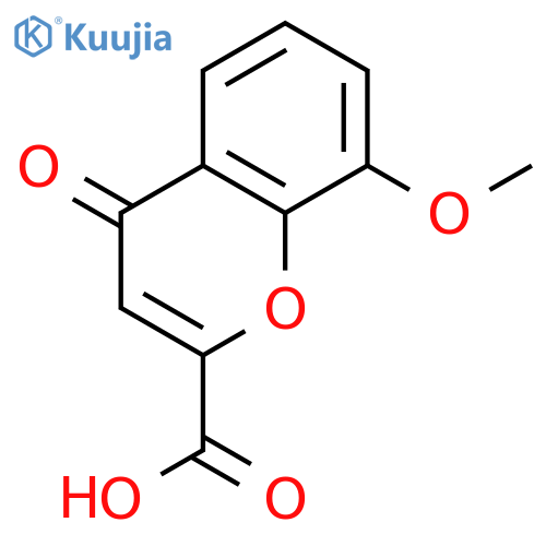 8-methoxy-4-oxo-4H-1-benzopyran-2-carboxylic acid structure