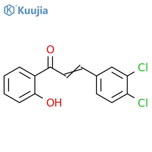 2-Propen-1-one, 3-(3,4-dichlorophenyl)-1-(2-hydroxyphenyl)- structure