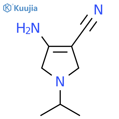 4-Amino-1-isopropyl-2,5-dihydro-1H-pyrrole-3-carbonitrile structure