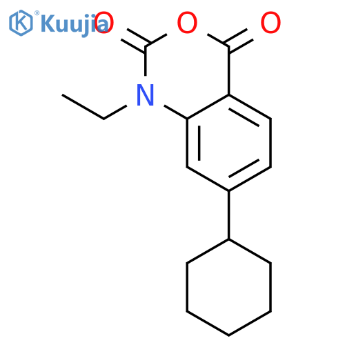 2H-3,1-Benzoxazine-2,4(1H)-dione, 7-cyclohexyl-1-ethyl- structure
