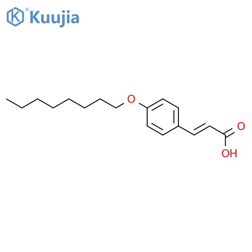 4-(Octyloxy)cinnamic acid structure