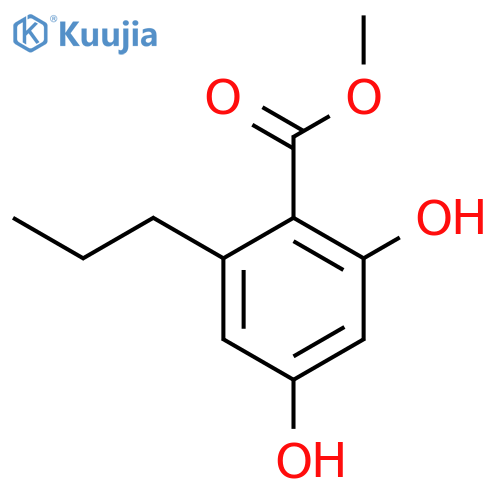 methyl 2,4-dihydroxy-6-propylbenzoate structure