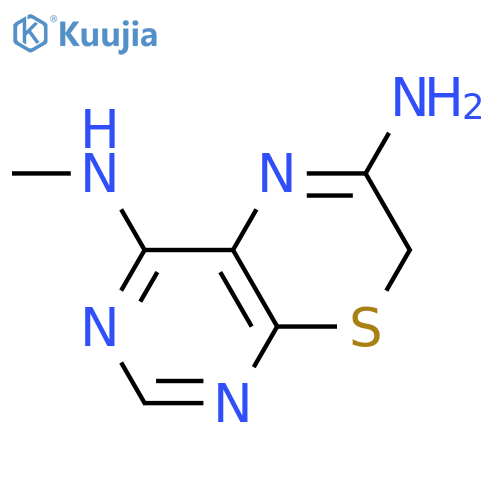 N~4~-methyl-7H-pyrimido[4,5-b][1,4]thiazine-4,6-diamine structure