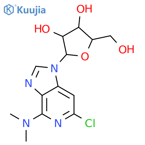 1h-imidazo[4,5-c]pyridine, 6-chloro-4-(dimethylamino)-1-.β.-d-ribofuranosyl- structure
