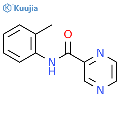 N-(2-methylphenyl)pyrazine-2-carboxamide structure